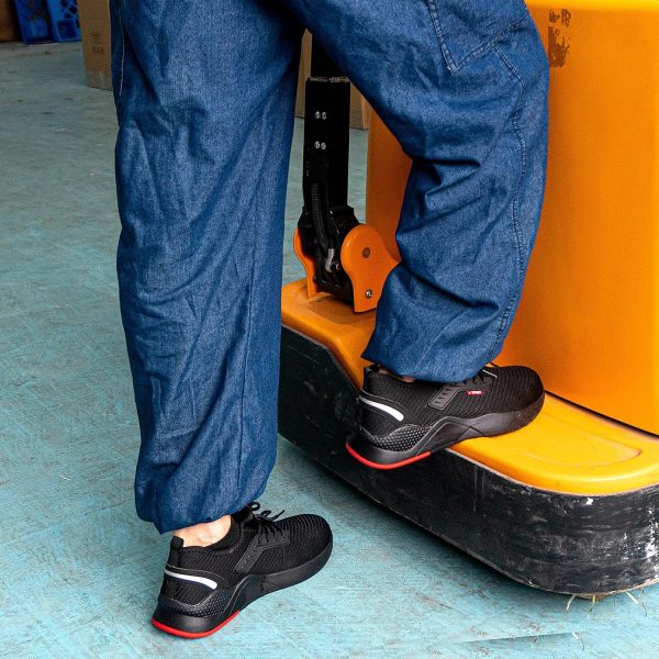 🔥 Arbeitsschuhe wasserdicht – Hitmars Arbeitsschuhe Herren Sicherheitsschuhe mit Stahlkappe Küche Bequeme Stahlkappenschuhe Leicht rutschfest Schwarz 36-47 EU | – Bild 5
