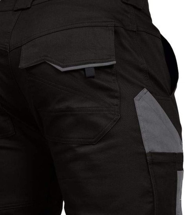 🔥 Engelbert Strauss Hose – Leib Wächter Flex-Line Damen Arbeitshose Bundhose (schwarz/grau, 38) | – Bild 3