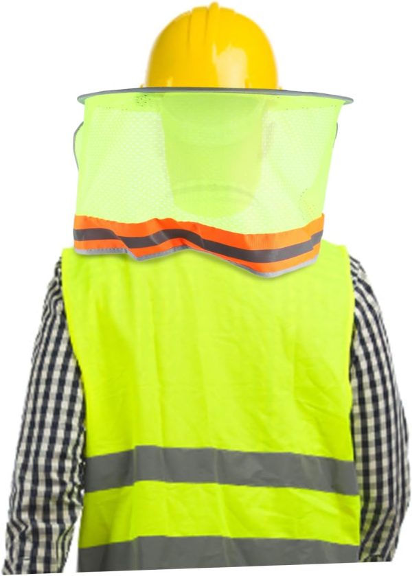 🔥 Schutzhelm mit Visier – OSALADI 2st Schild Mit Voller Krempe Visier Sonnenmasken Sonnenhut Schutzhelm Sonnenschutz Helmhalsschirm Hutschutz Schleier Sonnenblende Für Reithelme Solar-Stirnband Yellow | – Bild 6
