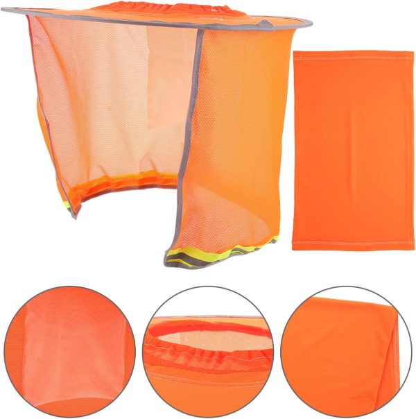 🔥 Schutzhelm mit Visier – NAMOARLY Schutzhelm Sonnenschutz Mit Vollem Krempe Und Halsschutzabdeckung Schutzhelm Visier Für Bauarbeiter Sonnenschutzhelm Abdeckung UV Schutz Einheitsgröße | – Bild 5