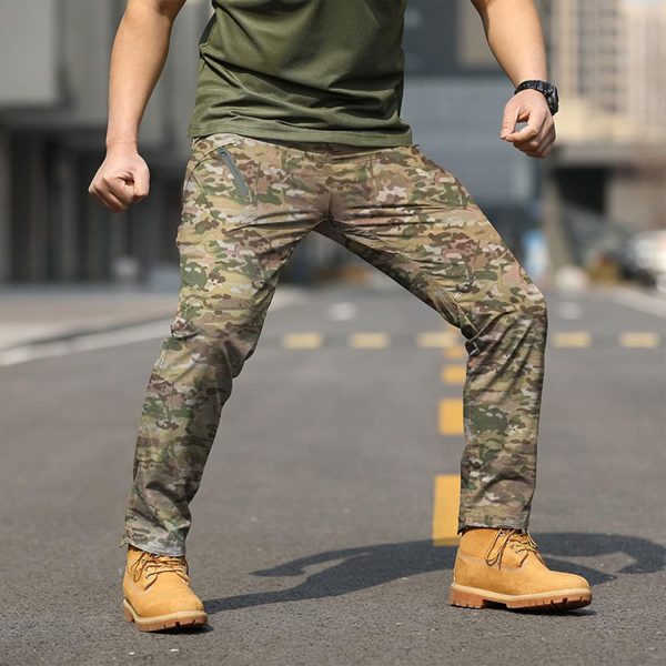 🔥 Engelbert Strauss Hose – HSUAYEUD Taktische Herrenhose, Wasserabweisende Ripstop-Cargohose, leichte Arbeitshose, Wanderhose, Angeln, Klettern, Outdoor-Stretch-Hose, mehrere Taschen | – Bild 2