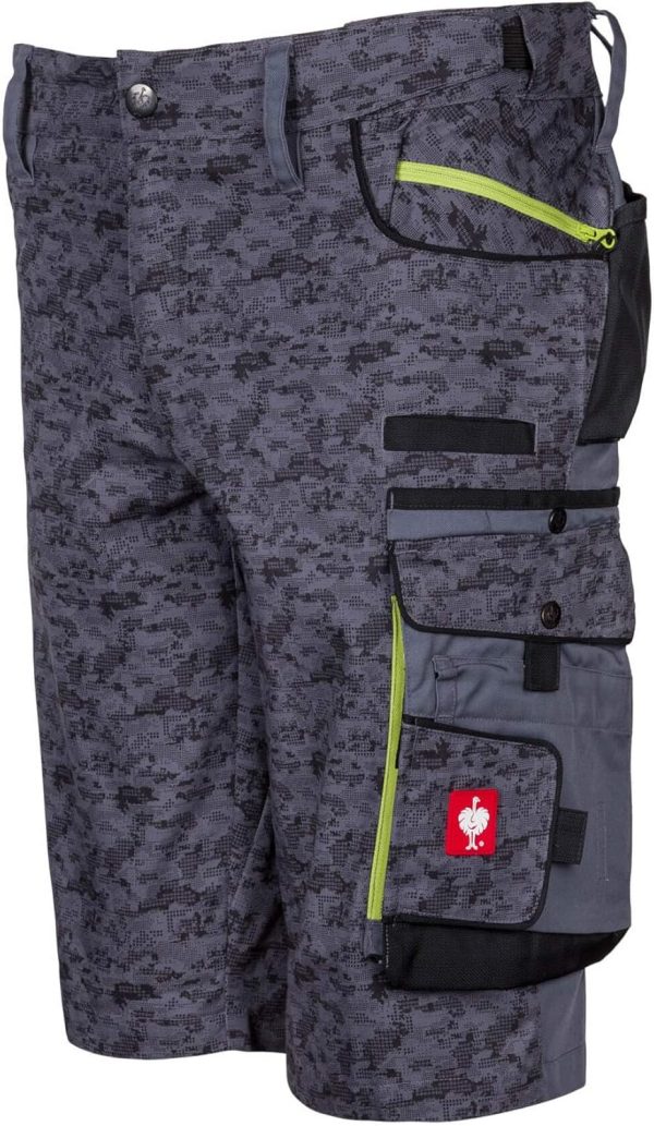 🔥 Engelbert Strauss Hose – Strauss Engelbert e.s. Motion Shorts Pixel 2020 - Arbeitsshorts - Herren - Sommer - Bundhose - Mehrfachtaschen | – Bild 2