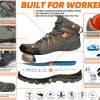 🔥 Arbeitsschuhe wasserdicht – IYVW Safety 608 Sicherheitsschuhe Herren Arbeitsschuhe Herren Damen Leicht Sportlich Atmungsaktiv Schutzschuhe mit Stahlkappe | – Bild 3